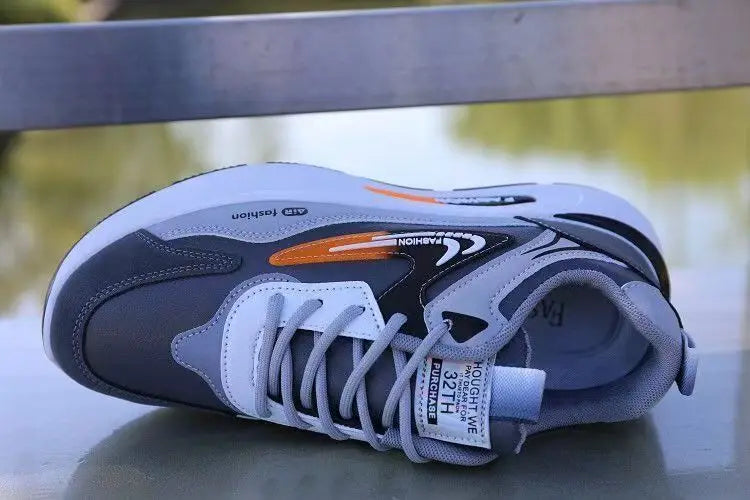 Chaussures pour hommes chaussures légères en cuir Pu chaussures décontractées 2025New baskets pour hommes mode hommes chaussures de Tennis respirant Sport chaussure de course