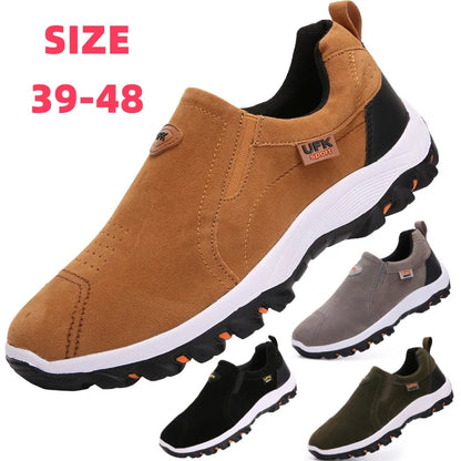 Sapatos desportivos casuais para homem, para caminhadas ao ar livre, acampamento, corrida leve e jogging, mocassins antiderrapantes, sapatos de caminhada, tamanhos grandes 38-50