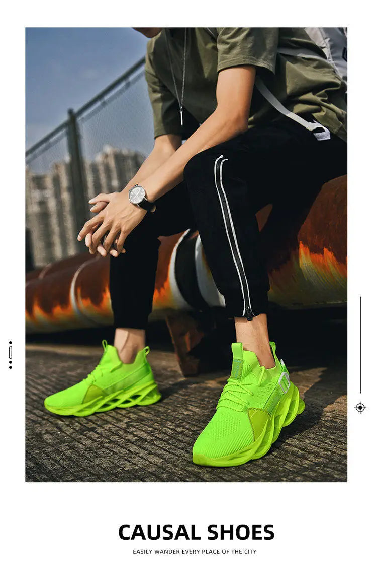 Moda Lila Casual Sneakers Dam Herr Blade Löparskor Storlek 48 Lätta Andningsbara Sportskor Herr Mesh-sneakers