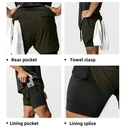 Dragon Ball Summer Son Goku Men's Bot Fitness 2026 Double-Layer Replica Two-Piece Loose-Fit Training Running Shorts Casual Pants