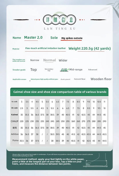 Kelme Men's Football Shoes Adult MG Short Spikes Artificial Turf Training Football Boots Ultra Light Anti-Slip Soccer Shoes