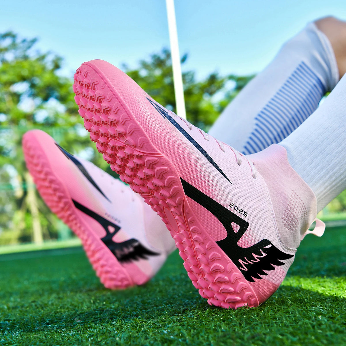 Profesjonalne buty piłkarskie dla mężczyzn, buty piłkarskie dla dorosłych, buty piłkarskie typu cleat, ultralekkie buty treningowe do piłki nożnej, buty sportowe do uprawiania sportów na świeżym powietrzu
