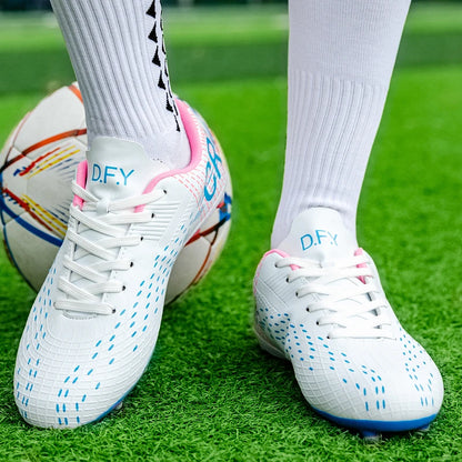 Chaussures de football professionnelles pour hommes, originales, résistantes, confortables, à crampons longs, pour le sport rapide