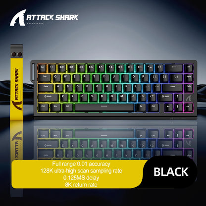 Magnetic Gaming Keyboard ATTACK SHARK X68HE X68PRO HE and FREEWOLF F68 Wired F68Pro Wireless for Pro Gaming 0.01mm Rapid Trigg
