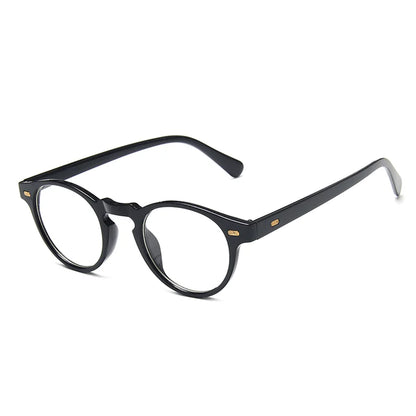 Small Round Sunglasses Men Women Vintage Brand Black Leopard Green TransGrey Shades AntiBlue Light Glasses Trendy Clear Eyewear