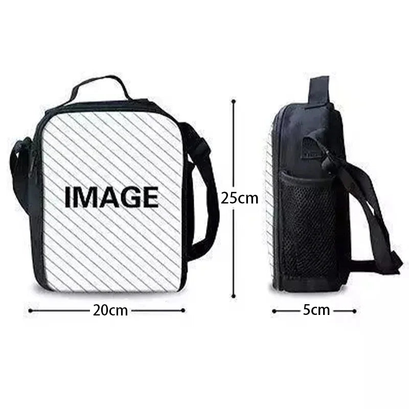 Child Hot Game F-FortniteS Insulated Large Capacity Bag for Boy Girl Student Outdoor Picnic Resuable Thermal Cooler Lunch Box