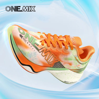 ONEMIX Neue Marathon-Laufschuhe mit Nylon-Carbonplatte, stoßdämpfende Profi-Rennschuhe mit stabiler Unterstützung, ultraleichte Rebound-Sneaker
