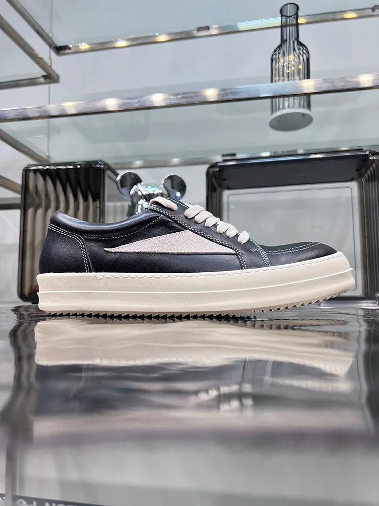 Casual Shoes Men Low Top Quality Denim Lace Up Thick Sole Luxury Designer Hip-hop Dunk Sport Trainers Women Summer Flat Sneakers