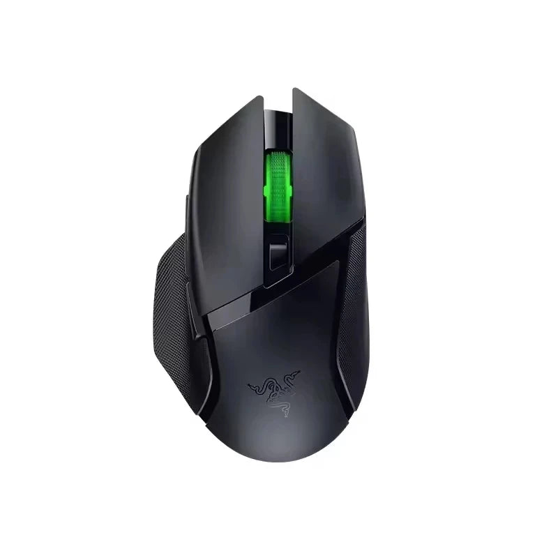 Mouse gaming wireless originale Razer Basilisk V3 X HyperSpeed personalizzabile, sensore ottico 18K, Chroma RGB, 9 comandi programmabili