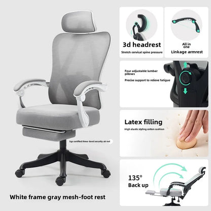 UVR Ergonomic Gaming Computer Chair with Adjustable Height, Swivel Office Chair, Comfortable Armrest Lift Chair for Home & Work