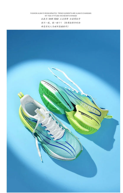 NEW Sports Running Shoes Men Marathon Breathable Comfortable Women Athletic Training Outdoor Sneakers Air Cushion Carbon Plate
