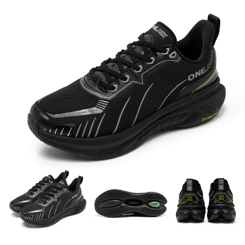 ONEMIX Novos Ténis de Corrida com Amortecimento para Homem, Adequados para Corredores Pesados, com Atacadores, Desportivos, para Mulher, Antiderrapantes, para Atividades ao Ar Livre, Ténis Desportivos Masculinos