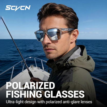 SCVCN Óculos de sol polarizados para atividades ao ar livre, desportos aquáticos, praia, oceano, pesca em plataforma, ciclismo, BTT, desportos de bicicleta e caminhadas – Proteção UV400
