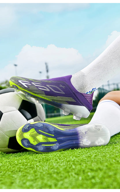 New Men's Soccer Shoes Match Football Boots Sneakers Non-Slip Grass Cleats High-Quality Futsal Indoor Hot-Selling High-Top Outdoor
