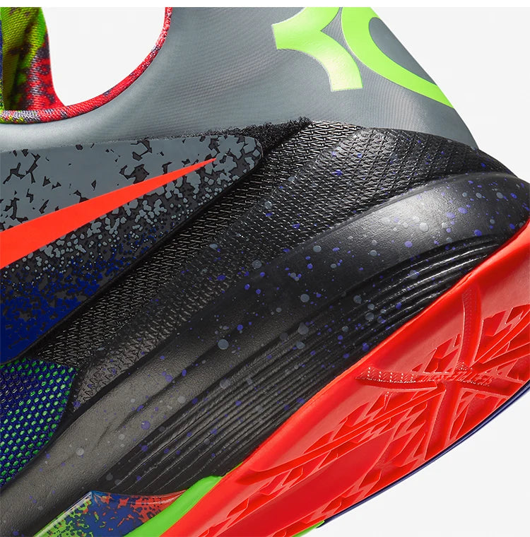 Nike genuine KD 4 NERF Herren-Basketballschuhe Low Cut, stoßdämpfend und praktisch, FQ8180-400