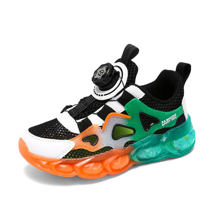 Children Sports Shoes Ultra Light Mesh Breathable School Training Running Shoes Soft Sole Anti Slip Casual Walking Shoes Kids