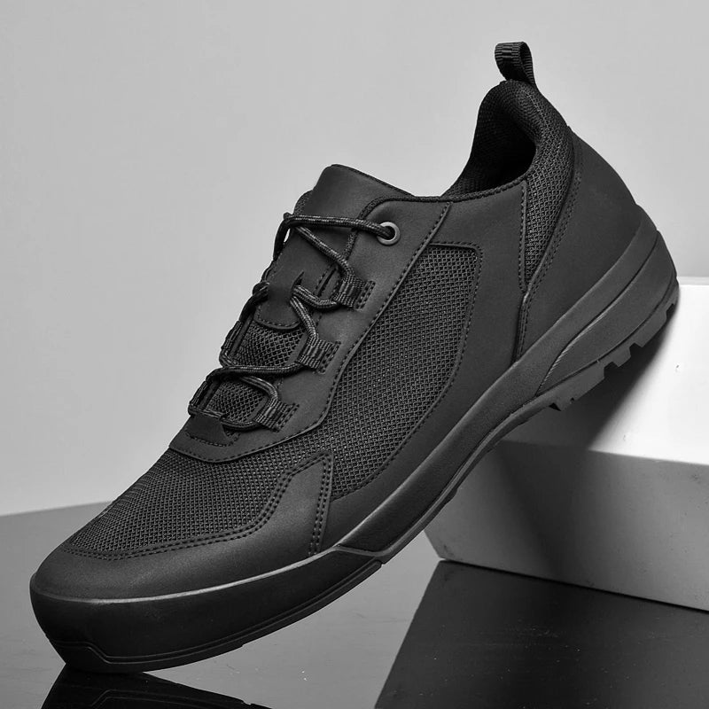 Leisure Walk Men Casual Shoes Fashion Genuine Leather Sneakers Outdoor Male Sports Shoes Non-Slip Walking Shoes Trekking Footwear