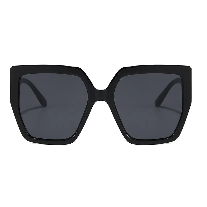 Vintage Oversized Square Sunglasses Women For Men Classic Big Frame Trending Sun Glasses UV400 Luxury Brand Designer Eyeglasses