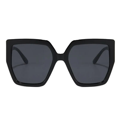 Vintage Oversized Square Sunglasses Women For Men Classic Big Frame Trending Sun Glasses UV400 Luxury Brand Designer Eyeglasses