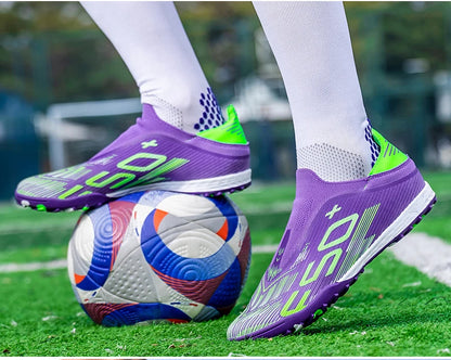 Men's Soccer Shoes Grass Football Boots Ultralight Sport Comfortable Indoor Cleats Non Slip Fg Turf Futsal Adult Non-Slip
