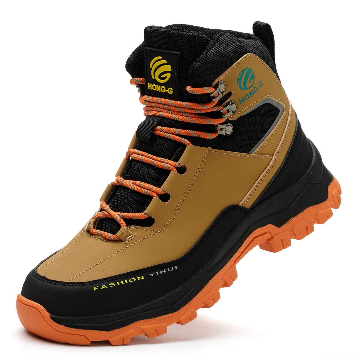 Chaussures de sécurité à embout en acier pour hommes, bottes de travail anti-perforation, chaussures de protection antidérapantes, chaussures de sport pour hommes