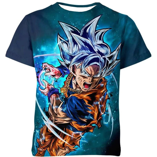 2026 Summer Dragon Ball T Shirt Kids Tops Tee Anime Figures Goku Super Saiyan T-shirt Boys T-shirts Children Short Sleeve Y2k