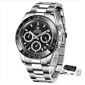 Relojes Hombre 2026 BENYAR New  Watches Men Luxury Brand Chronograph Male Sport Watches Waterproof Stainless Steel Quartz  Watch