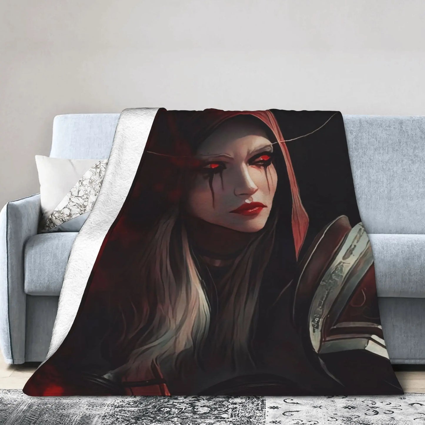 Warm BlanketStudents Travel World of Warcraft Sylvanas Windrunner Throw Blanket Flannel Bedspread For Home Decor Bed Cover