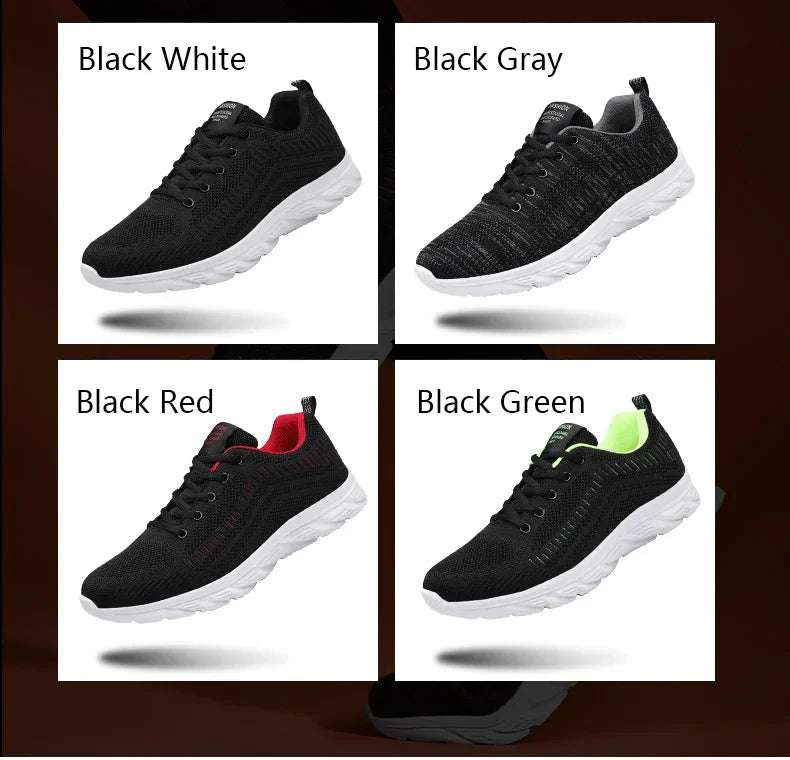 Sports Men's Running Jogging Shoes Casual Sneakers Outdoor Lace-Up Breathable Mesh Light Tennis Outdoor Walking Size 39-46