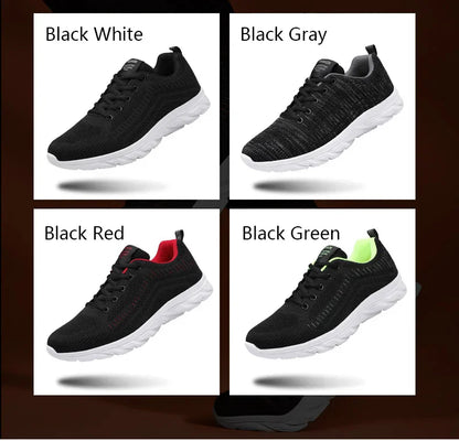 Sports Men's Running Jogging Shoes Casual Sneakers Outdoor Lace-Up Breathable Mesh Light Tennis Outdoor Walking Size 39-46