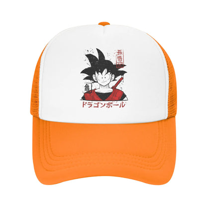 Japanese Goku Dragon Ball Z Mesh Baseball Cap Unisex Fashion Sun Hats  Hats Snapback Caps Fishing Hat Winter Trucker Caps