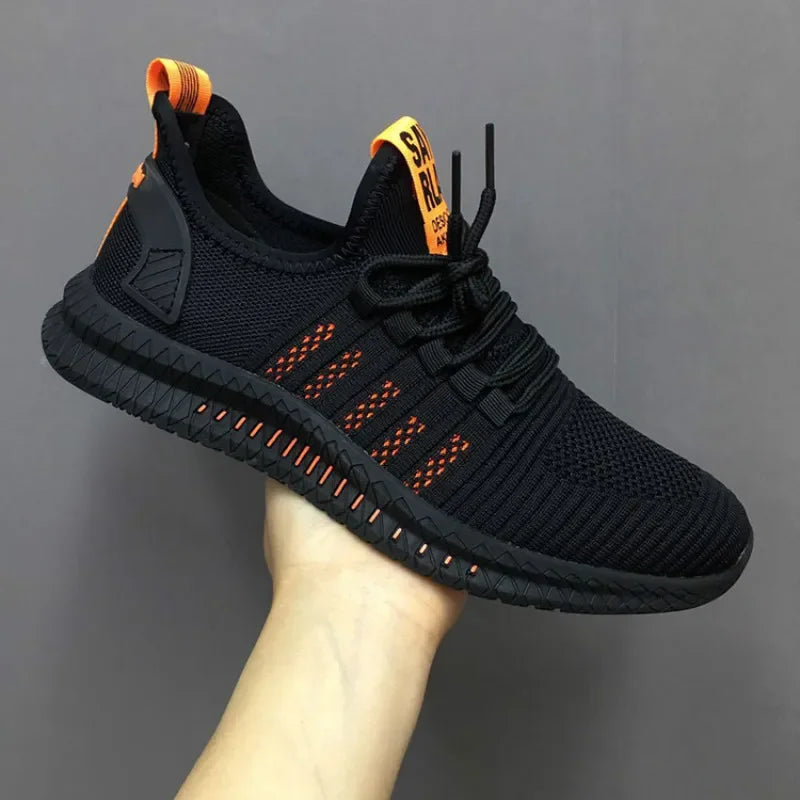 Fashion Men Sneakers Mesh Casual Shoes Lace-up Men Shoes Lightweight Vulcanized Shoes Walking Sneakers Zapatillas Hombre