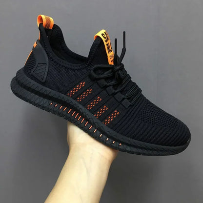 Fashion Men Sneakers Mesh Casual Shoes Lace-up Men Shoes Lightweight Vulcanized Shoes Walking Sneakers Zapatillas Hombre