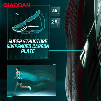 QIAODAN Feiying PB6.0 Men Running Shoes Professional Marathon Full Palm Suspended Carbon Board Racing Race Sneakers QDB023261299