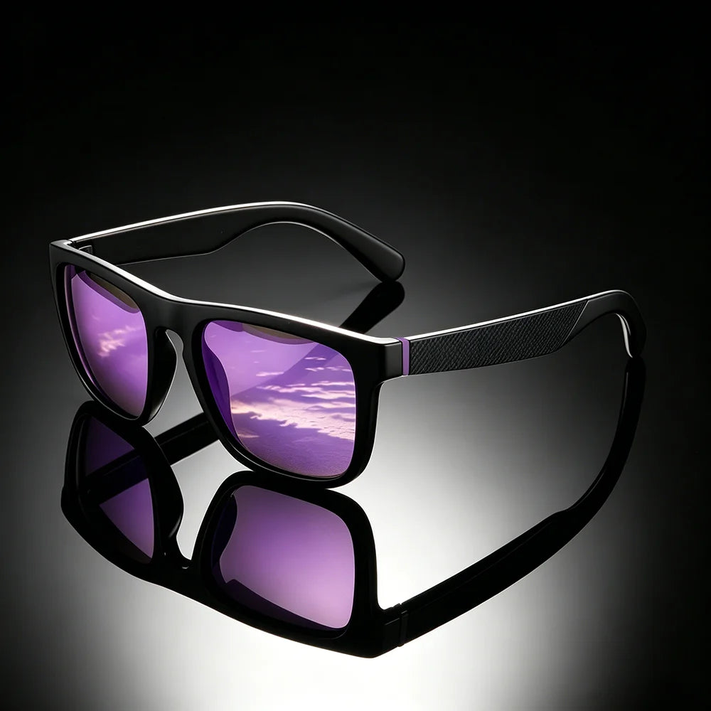 Polarized Sunglasses Men WomenMatte Frame UV400 Protection RetroVintage Square Sun Glasses Driving Fishing Outdoor Sports Unisex