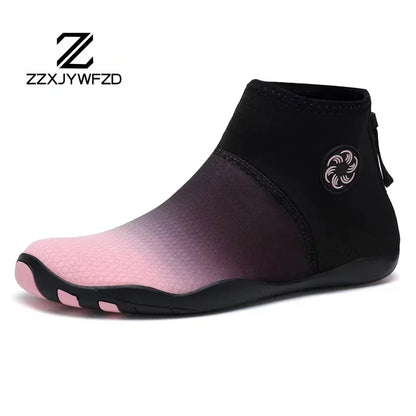 Sapatilhas aquáticas unissexo de cano alto para desporto ao ar livre, caminhada, travessias na água, natação, praia, fitness, mergulho e surf, estilo barefoot