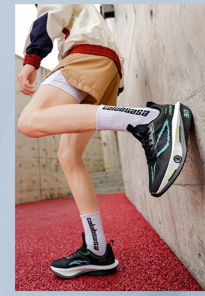 Buty do biegania z karbonową płytką do maratonu, męskie, sportowe, specjalistyczne, oddychające, lekkie, damskie, wygodne sneakersy sportowe outdoorowe