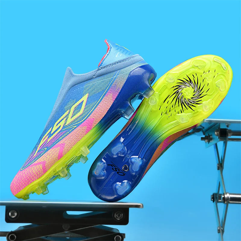 Herren-Fußballschuhe New Society für Rasen, atmungsaktive ultraleichte Outdoor-Sportschuhe für Erwachsene, Fußball-Sneaker für Herren
