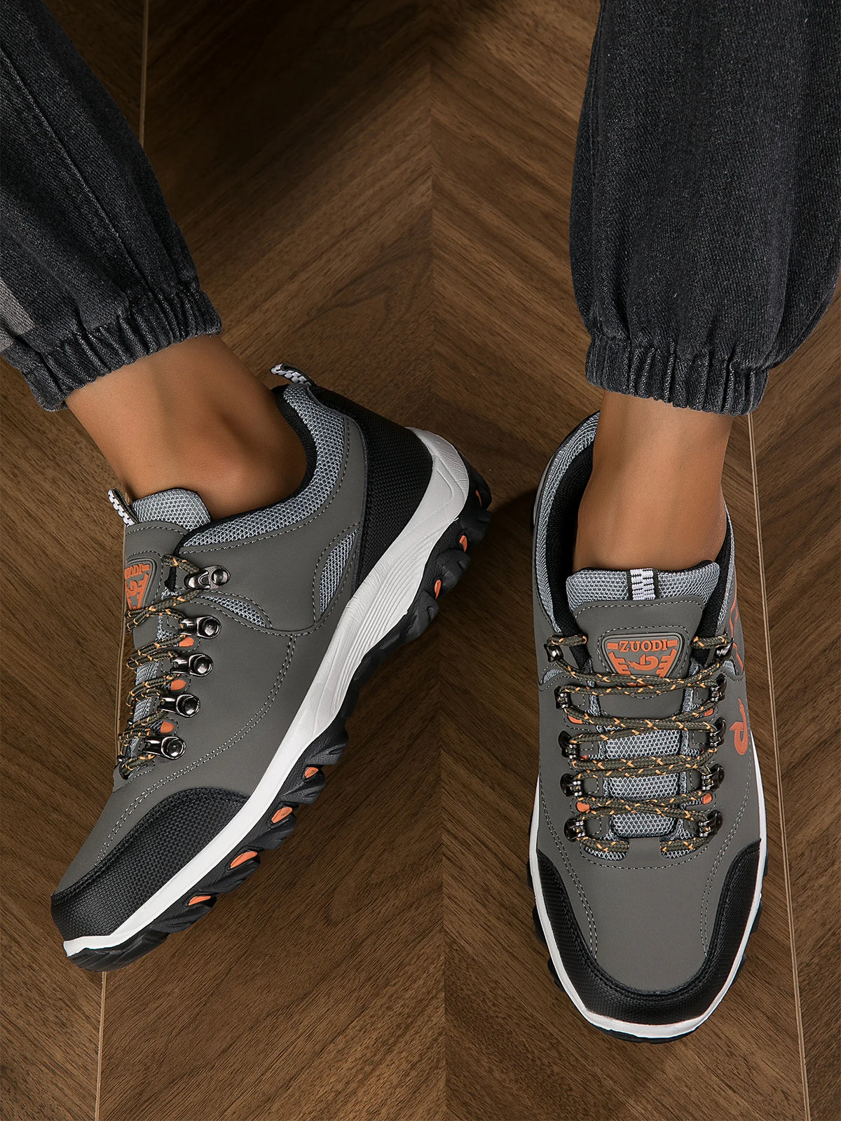 Chaussures de randonnée pour homme - Chaussures de sport de randonnée respirantes - Chaussures de sport ultra-légères pour la randonnée, le camping et la course à pied en plein air - Chaussures de sport antidérapantes