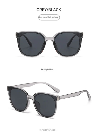 Fashion Korean Vintage Square Sunglasses Women Oversized Sunglass Men Retro Trend Black Sun Glasses Shades Goggle UV400 Eyewear