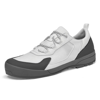 Leisure Walk Men Casual Shoes Fashion Genuine Leather Sneakers Outdoor Male Sports Shoes Non-Slip Walking Shoes Trekking Footwear