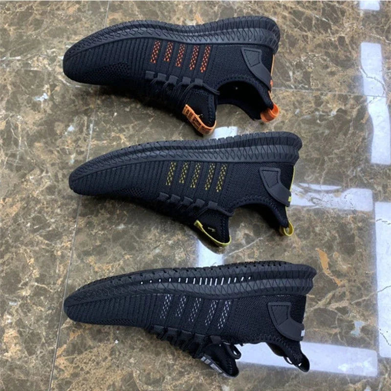 Fashion Men Sneakers Mesh Casual Shoes Lace-up Men Shoes Lightweight Vulcanized Shoes Walking Sneakers Zapatillas Hombre