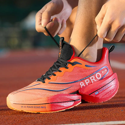 Sneakers da uomo con soletta in carbonio, scarpe sportive da esterno con suola morbida in rete, scarpe da corsa leggere, antiscivolo, casual, da coppia, da tennis