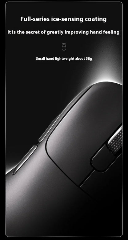 AJAZZ AJ179 APEX Gaming-Maus mit Dock mit Farbdisplay, magnetischem Laden, 8000Hz Hochfrequenz /, Tri-Mode (PAW3950), Rechtshänder