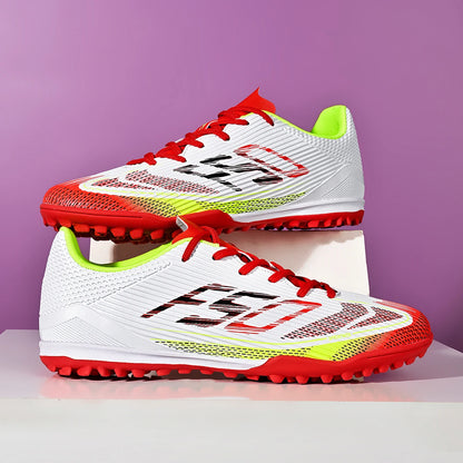 Chaussures de football respirantes avec crampons longs FG/AG, adaptées à toutes les saisons, chaussures de sport antidérapantes (disponibles en plusieurs couleurs)