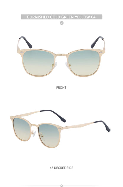 Steampunk Square Sunglasses Men 2026 Luxury Brand Metal Frame Retro Punk Sun Glasses Male Driving Shades Vintage Eyewear UV400