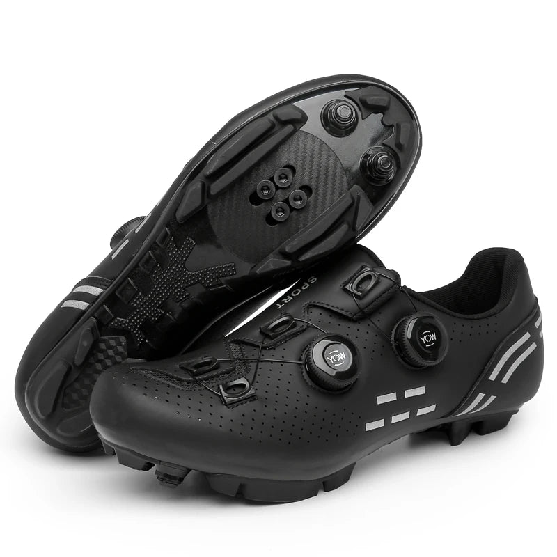 Scarpe da ciclismo di alta qualità da uomo SPD autobloccanti per bici da corsa, scarpe sportive da donna MTB da montagna antiscivolo 36-47
