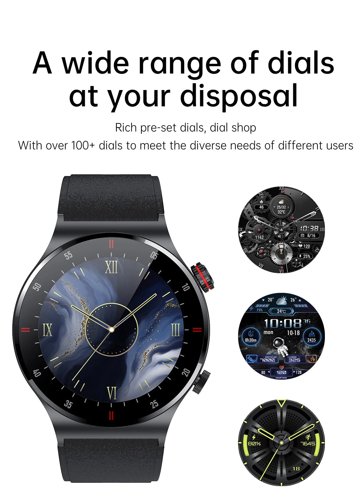 Luxury QW33 Smart Watches Men NFC Wireless Call Fitness Waterproof Sports Wrist Intelligent Smartwatches for Women Android 2026