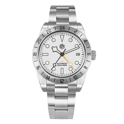San Martin New 39mm NH34 BB GMT Automatic Mechanical Watch Sport Watch Sapphire Luminous Waterproof 100m for Men Relogio SN0054