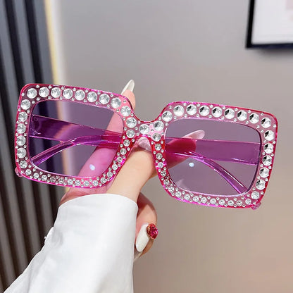 Fashion Diamond Sunglasses Women Men Luxury Brand Designer Glitter Sun Glasses UV400 Shades Eyeglasses Goggles